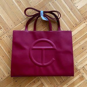 Telfar Oxblood Shopping Bag Large